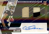 2022 Chris Olave Panini Zenith ROOKIE DUAL PATCH AUTO 02/50 AUTOGRAPH #209 New Orleans Saints