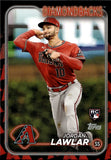 2024 Jordan Lawlar Topps Series 2 SP TEAM COLOR LOGO ROOKIE RC #451 Arizona Diamondbacks