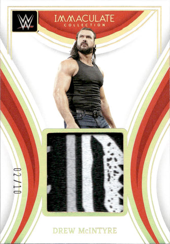 2023 Drew McIntyre Panini Immaculate WWE GOLD REMARKABLE MEMORABILIA SHIRT 02/10 RELIC #RM-DMI Monday Night Raw
