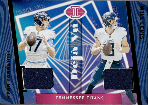 2023 Will Levis Ryan Tannehill Panini Illusions DEJA VU DUAL JERSEY RELIC #DV-TL Tennessee Titans