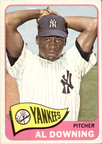 1965 Al Downing Topps #598 New York Yankees BV $25 3