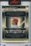 2025 Paul O'Neill Leaf Sports Heroes CRACKED ICE ALL DECADE TEAM AUTO 20/30 AUTOGRAPH #D90-PO1 Cincinnati Reds