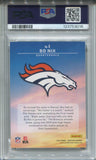 2024 Bo Nix Panini Certified ROOKIE MIRROR TEAL FRANCHISE FOUNDATIONS 18/50 RC PSA 8 #8 Denver Broncos 3016
