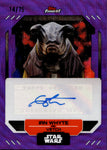 2023 Ian Whyte as Vetch Topps Finest Star Wars PURPLE WAVE REFRACTOR AUTO 14/75 AUTOGRAPH #FA-IW