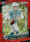 2025 Quinn Ewers Panini Prizm RED SPECKLE ROOKIE RC #307 Miami Dolphins