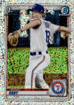 2020 Tekoah Roby Bowman Chrome Draft 1ST BOWMAN SPARKLE REFRACTOR #BD-76 Texas Rangers