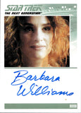 2011 Barbara Williams as Anna Rittenhouse The Complete Star Trek: The Next Generation Series 1 AUTO AUTOGRAPH #_BAWI Liasons