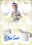 2023 Steve Sax Leaf Trinity DIVINITY AUTO 05/10 AUTOGRAPH #D-SS2 Los Angeles Dodgers