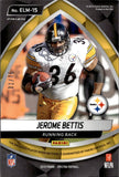 2019 Jerome Bettis Panin Spectra NEON BLUE EPIC LEGENDS JERSEY 31/75 RELIC #ELM-15 Pittsburgh Steelers HOF