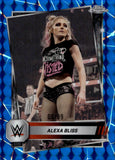 2025 Alexa Bliss Topps Chrome BLUE GEOMETRIC REFRACTOR 06/99 #107 Monday Night Raw
