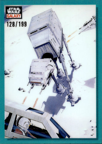 2023 Hoth from the Air Topps Chrome Star Wars Galaxy AQUA REFRACTOR 128/199 #3