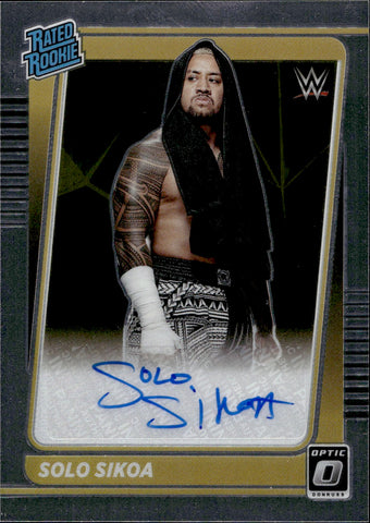 2022 Solo Sikoa Panini Chronicles DONRUSS OPTIC RATED ROOKIE AUTO AUTOGRAPH RC #RR-SSK Friday Night Smackdown