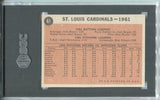1962 St. Louis Cardinals Team SGC 6 #61 3605