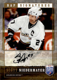 2006-07 Scott Niedermayer Upper Deck Be a Player GOLD AUTO 04/25 AUTOGRAPH #81 Anaheim Ducks HOF