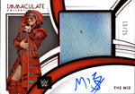 2022 The Miz Panini Immaculate WWE RED JUMBO SHIRT AUTO 10/25 AUTOGRAPH RELIC #PM-MIZ Monday Night Raw