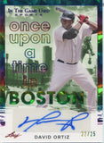 2024 David Ortiz Leaf In the Game Used ONCE UPON A TIME IN BOSTON RAINBOW FOIL AUTO 22/25 AUTOGRAPH #OUT-DO1 Boston Red Sox HOF