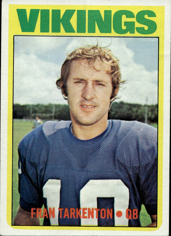 1972 Fran Tarkenton Topps Minnesota Vikings #225 BV$12 1