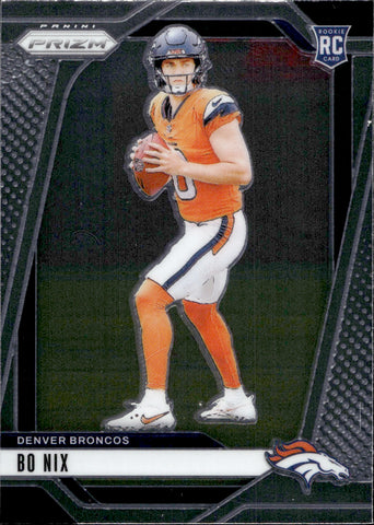 2024 Bo Nix Panini Prizm ROOKIE RC #309 Denver Broncos 5