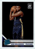 2019-20 Zion Williamson Donruss Optic RATED ROOKIE RC #158 New Orleans Pelicans 1