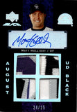 2007 Matt Holliday Upper Deck Black QUAD PATCH AUTO 24/25 AUTOGRAPH RELIC #AU-MH Colorado Rockies