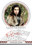 2022 Natalia Tena as Osha Rittenhouse Game of Thrones Volume 2 RED INK AUTO AUTOGRAPH #_NATE 1