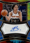 2024-25 Pacome Dadiet Panini Select ROOKIE TIE DYE AUTO 14/25 AUTOGRAPH RC #RS-DAD New York Knicks