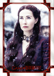 2021 Melisandre Rittenhouse Game of Thrones THE IRON ANNIVERSARY SERIES 1 RED 31/50 #56