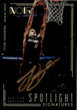 2016-17 Tyler Johnson Panini Noir SPOTLIGHT SIGNATURES AUTO 017/125 AUTOGRAPH #SP-TJ Miami Heat