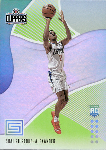 2018-19 Shai Gilgeous-Alexander Panini Status GREEN ROOKIE RC #156 Los Angeles Clippers 2