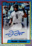 2025 Frank Thomas Topps SILVER PACK 1990 DESIGN PURPLE REFRACTOR AUTO 40/50 AUTOGRAPH #90CA-FT Chicago White Sox