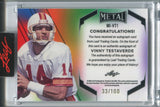 2024 Vinny Testaverde Leaf Metal INSCRIPTIONS AUTO 033/100 AUTOGRAPH #MI-VT1 Tampa Bay Buccaneers