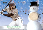 2021 Fernando Tatis Topps Walmart HOLIDAY GREEN BAT 25/25 RELIC #WRC-FT San Diego Padres