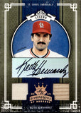 2005 Keith Hernandez Donruss Diamond Kings DUAL JERSEY BAT AUTO 023/100 AUTOGRAPH RELIC #300 St. Louis Cardinals *NRMT Paper Loss*