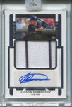 2023 Jasson Dominguez Panini Three and Two JUMBO JERSEY AUTO 09/30 AUTOGRAPH RELIC #AJ-JD New York Yankees