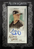 2020 Zach Plesac Topps Allen & Ginter BLACK FRAMED MINI AUTO 25/25 AUTOGRAPH #MA-ZP Cleveland Indians