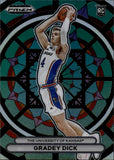 2023 Gradey Dick Panini Prizm Draft Picks SILVER STAINED GLASS ROOKIE Kansas Jayhawks #5