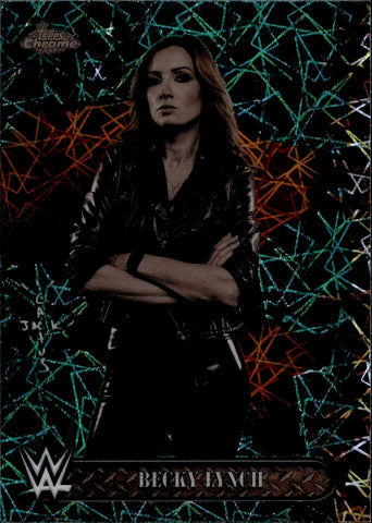 2025 Becky Lynch Topps Chrome x Cactus Jack TEAL LASER REFRACTOR 022/175 #59 Monday Night Raw