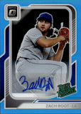 2026 Zach Root Donruss Opric SKY BLUE RATED PROSPECT AUTO 31/49 AUTOGRAPH #143 Los Angeles Dodgers