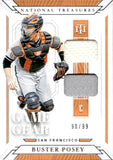 2019 Buster Posey Panini National Treasures GAME GEAR DUAL JERSEY 90/99 RELIC #GGM-BP San Francisco Giants