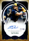 2026 Sal Frelick Topps Tier 1 PRIME PERFORMERS BLUE FOIL AUTO 77/99 AUTOGRAPH #PPA-SF Milwaukee Brewers