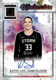 2025 Katie Lou Samuelson Panini Impeccable WNBA WATERCOLOR SIGNATURES AUTO 39/99 AUTOGRAPH #WC-KL Seattle Storm