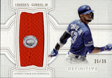 2020 Lourdes Gurriel Jr. Topps Definitive JERSEY 25/35 RELIC #DJRC-LGR Toronto Blue Jays