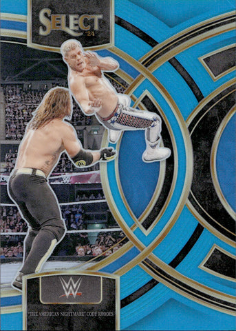 2024 "The American Nightmare" Cody Rhodes Panini Select LIGHT BLUE PREMIER LEVEL 121/199 #175 Friday Night Smackdown