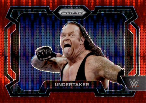 2024 Undertaker Panini Prizm RED PULSAR 232/399 #31 WWE HOF