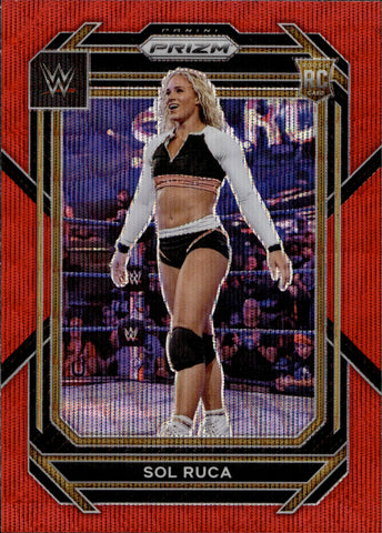 2023 Sol Ruca Panini Prizm WWE ROOKIE RED WAVE RC #105 NXT 2