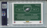 2024 Jalen Hurts AJ Brown Donruss Optic DOWTOWN DUOS PSA 9 #4 Philadlephia Eagles 1637