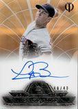 2014 Trevor Bauer Topps Tribute TO THE PASTIME ORANGE REFRACTOR AUTO 40/40 AUTOGRAPH #TPT-TB Cleveland Indians