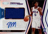 2020-21 Tyrese Maxey Panini Certified FRESHMAN FABRIC ROOKIE JERSEY AUTO AUTOGRAPH RELIC #FF-MAX Philadelphia 76ers