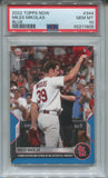 2021 Miles Mikolas Topps Now BLUE 22/49 PSA 10 #344 St. Louis Cardinals 1909