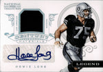 2012 Howie Long Panini National Treasures CENTURY MATERIALS GAME USED JERSEY AUTO 13/25 AUTOGRAPH RELIC #55 Los Angeles Raiders HOF